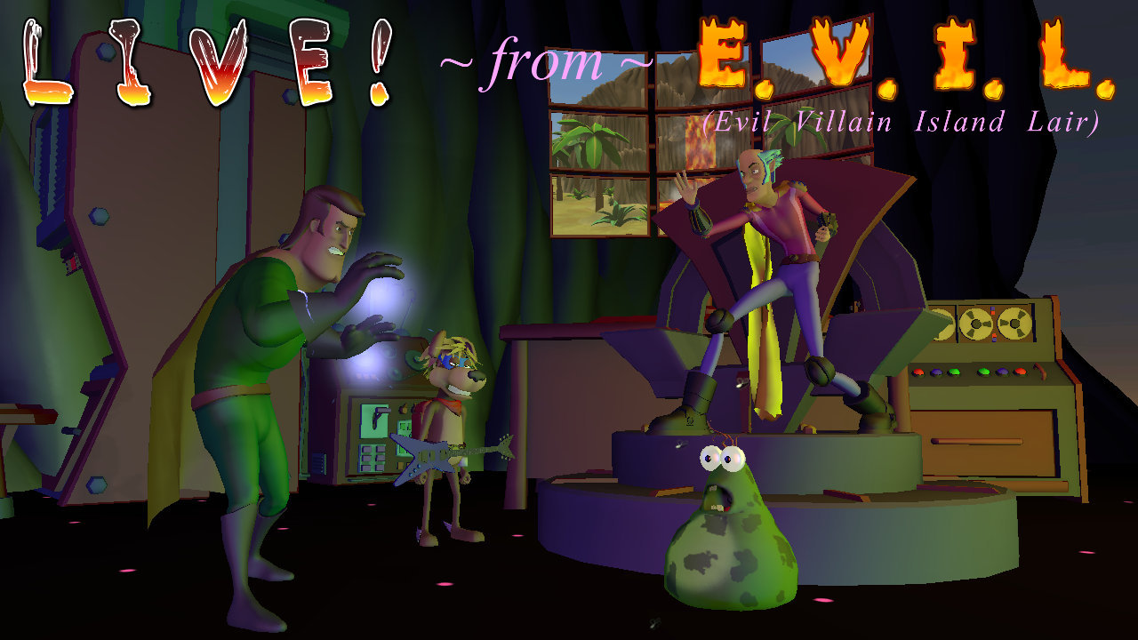 Live! from E.V.I.L. - Cast Title