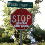Stop Defacing Stop Signs