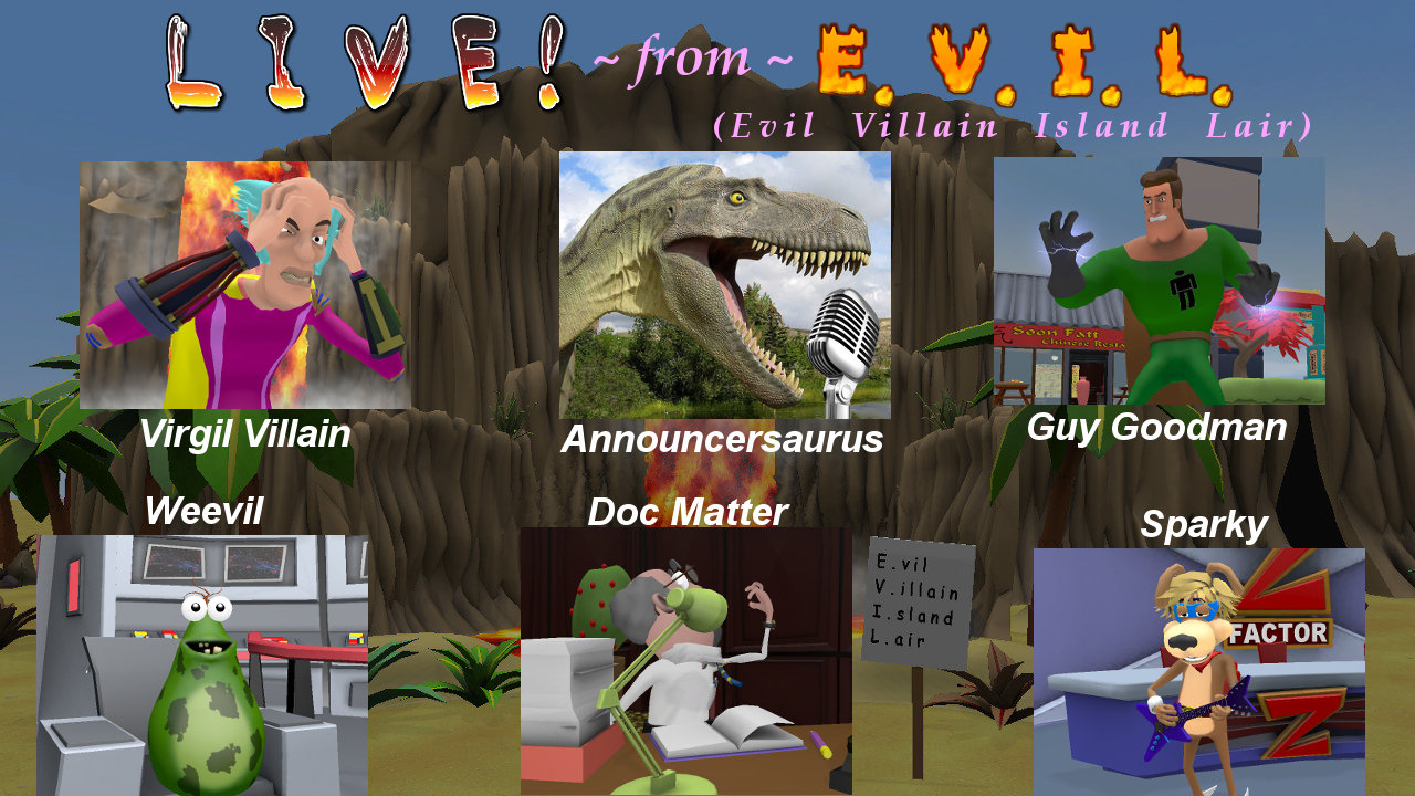 Live! from E.V.I.L. characters