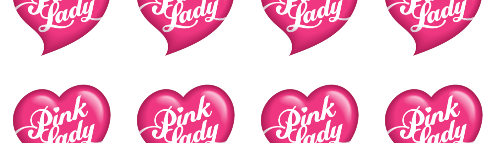 Pink Lady logo - tiled