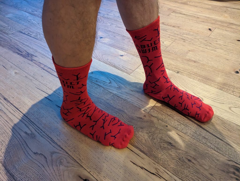 Socks: Adult Swim Red